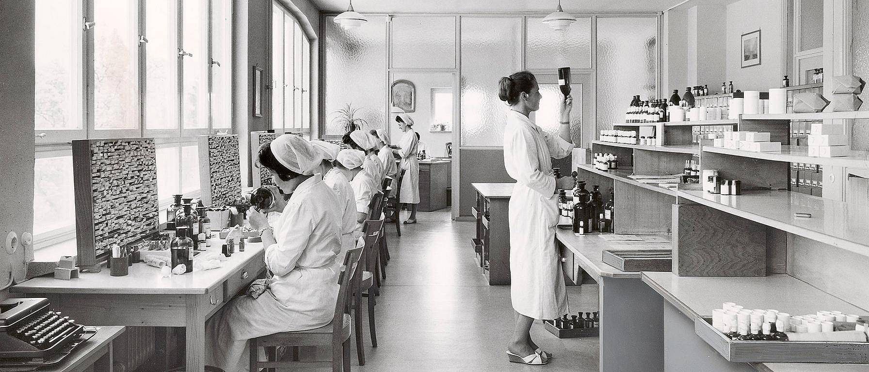 Pharmacy in old Weleda building