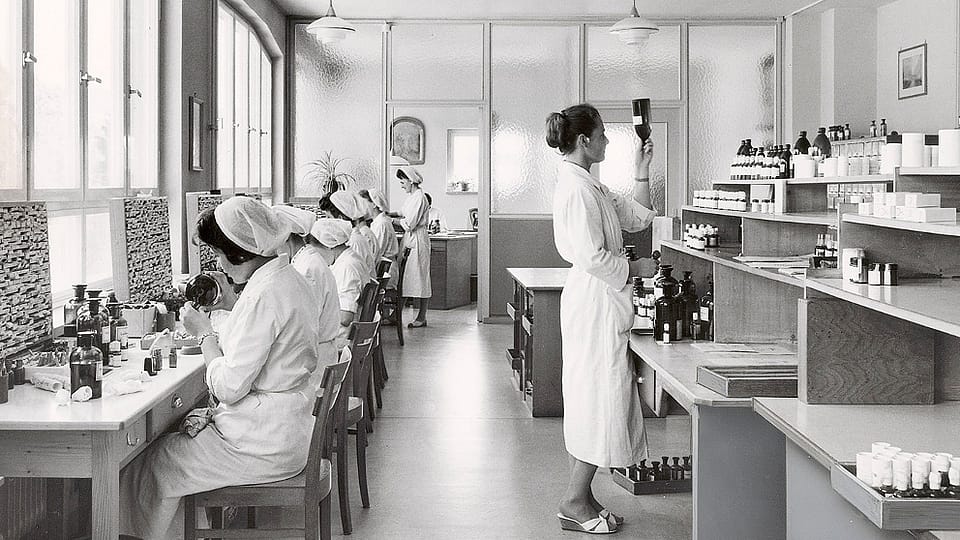 Pharmacy in old Weleda building